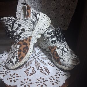 Leopard and Snake Print Women's Athletic Shoes